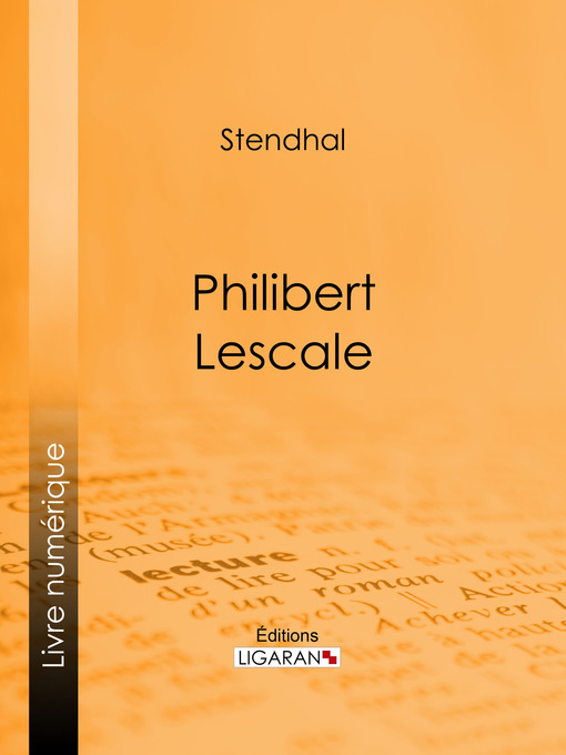 Title details for Philibert Lescale by Stendhal - Available